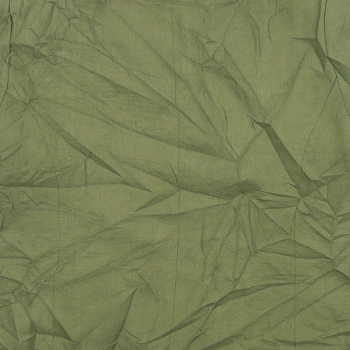 Paul Berman Womens Green  Polyester Basic Blouse Size 18 Round Neck