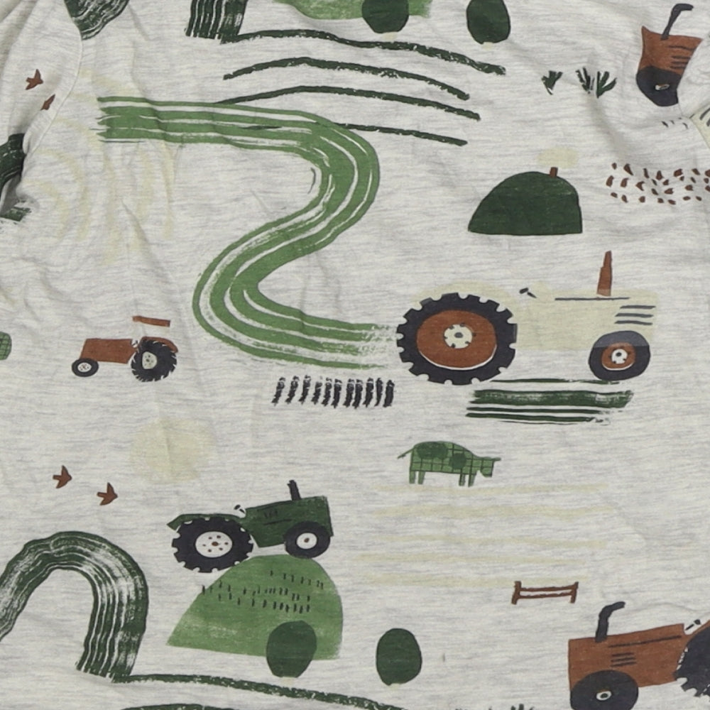 George Boys Multicoloured Geometric Cotton Basic T-Shirt Size 3-4 Years Round Neck Pullover