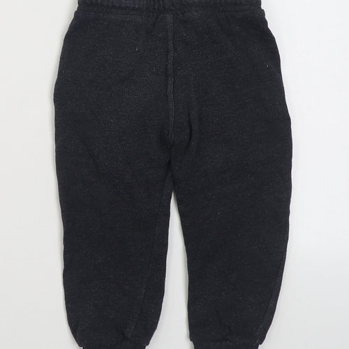 F&F Boys Grey  Cotton Jogger Trousers Size 2-3 Years  Regular Tie
