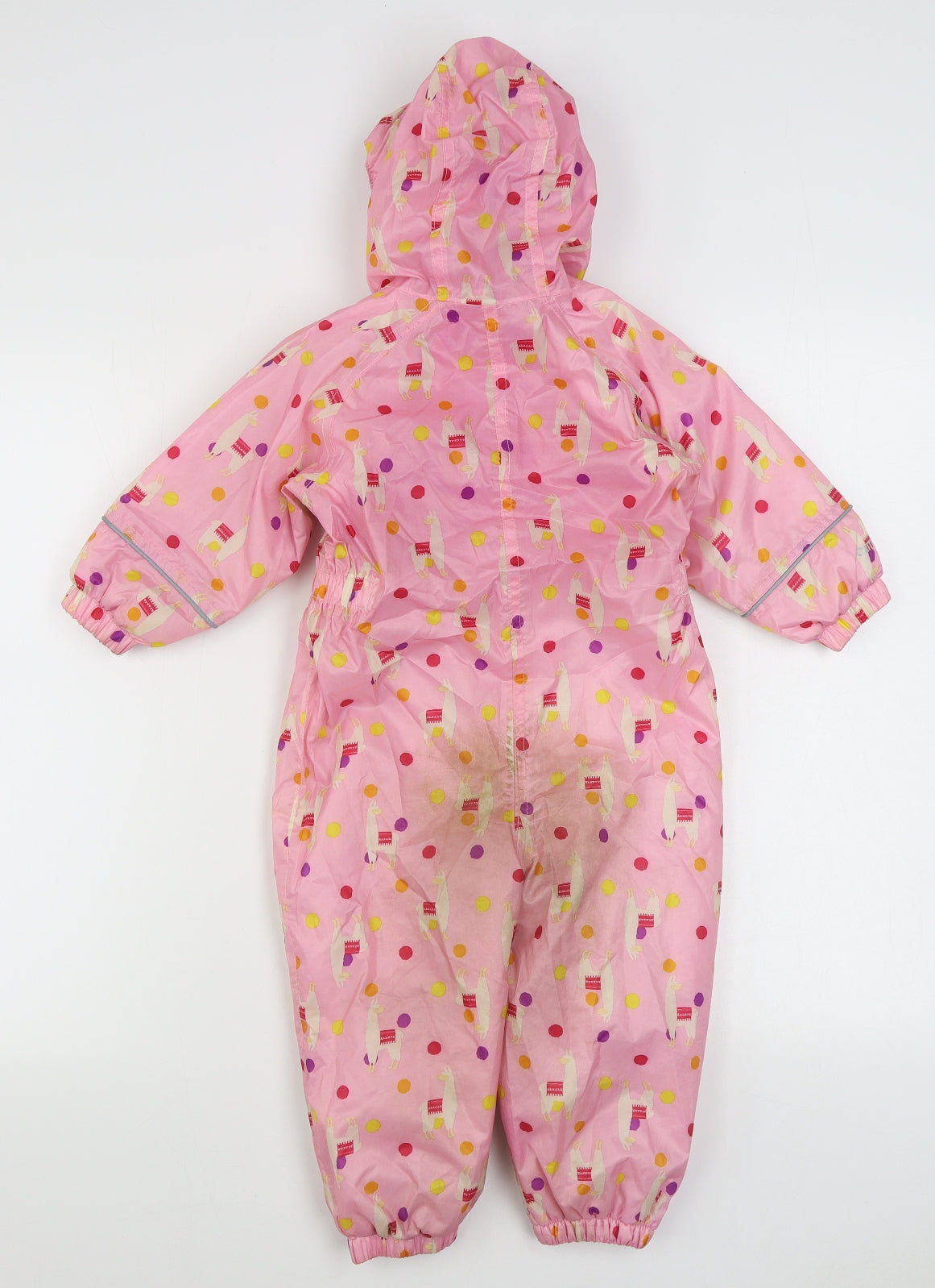 Regatta Girls Pink Geometric Polyester Coverall Outfit/Set Size 18-24 Months  Zip