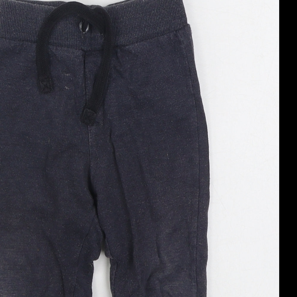 Cango Boys Blue  Cotton Jogger Trousers Size 2-3 Years  Regular Tie