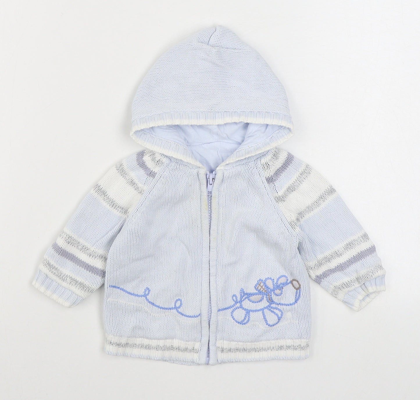 George Boys Blue   Jacket Coatigan Size 36 Months   Zip