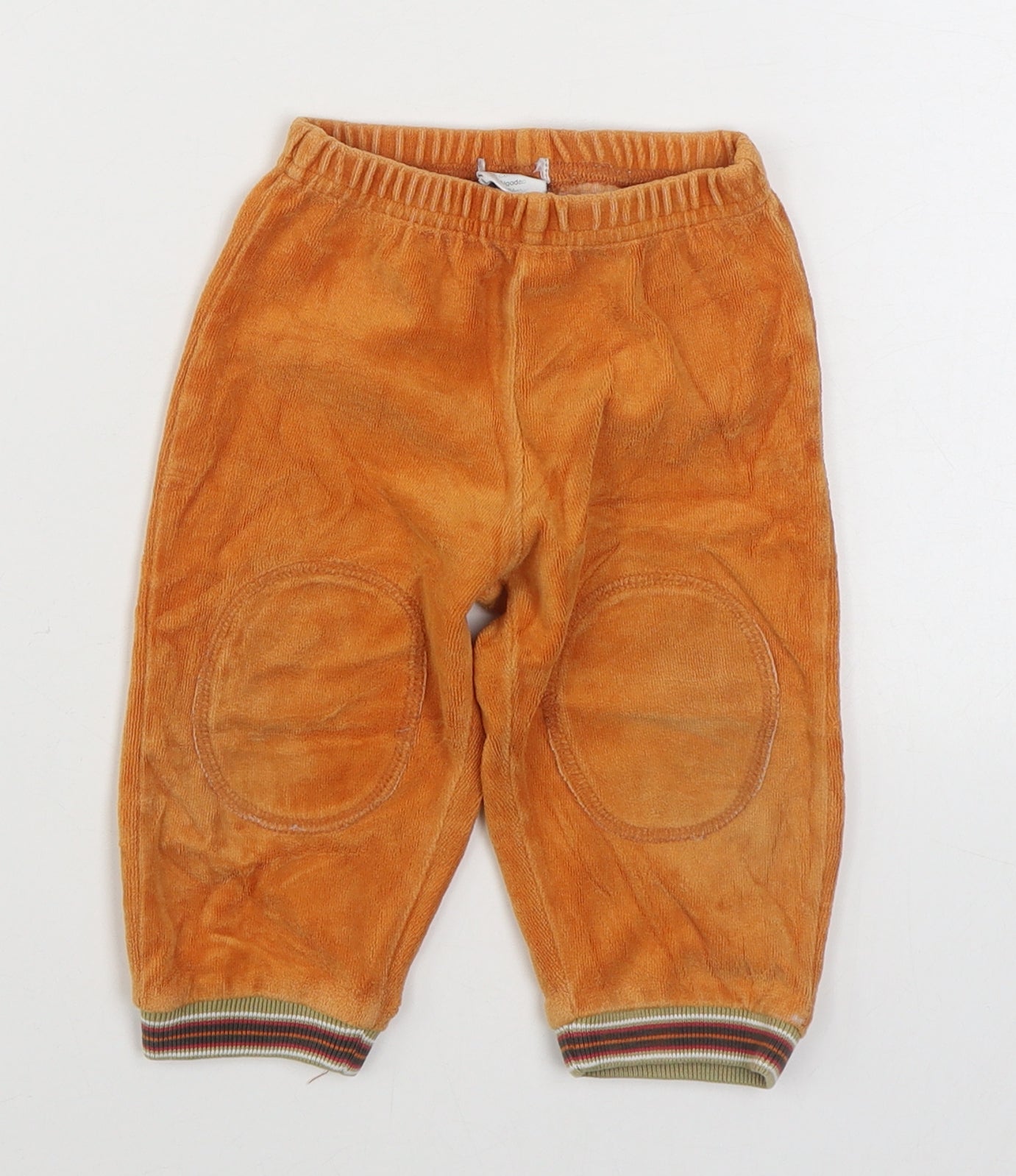 Schuss Boys Orange  Cotton Jogger Trousers Size 6-9 Months  Pullover