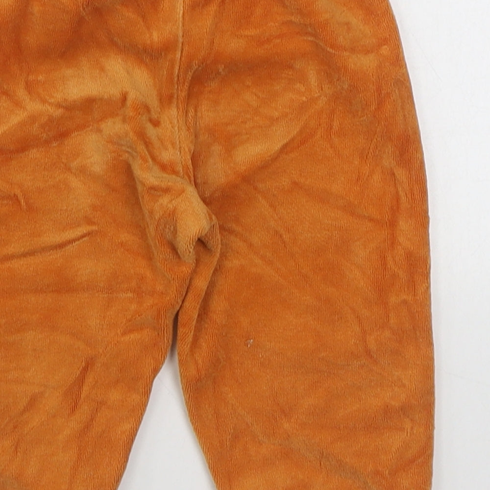 Schuss Boys Orange  Cotton Jogger Trousers Size 6-9 Months  Pullover
