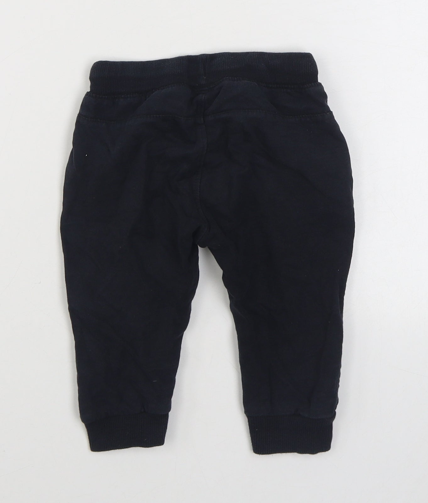 OVS Boys Blue  100% Cotton Jogger Trousers Size 12-18 Months  Tie