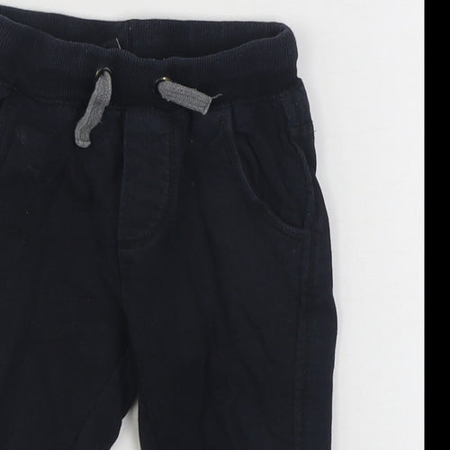 OVS Boys Blue  100% Cotton Jogger Trousers Size 12-18 Months  Tie