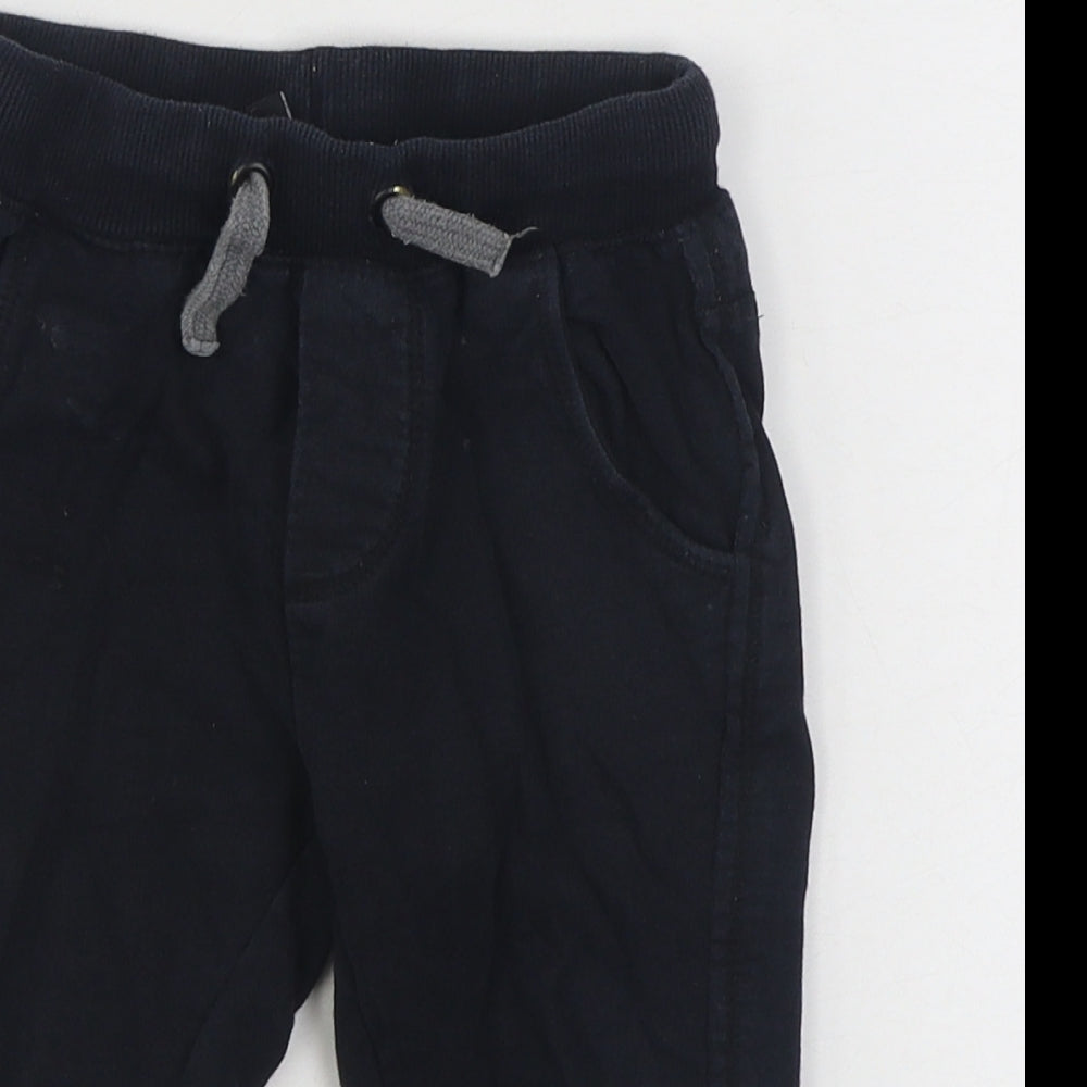 OVS Boys Blue  100% Cotton Jogger Trousers Size 12-18 Months  Tie