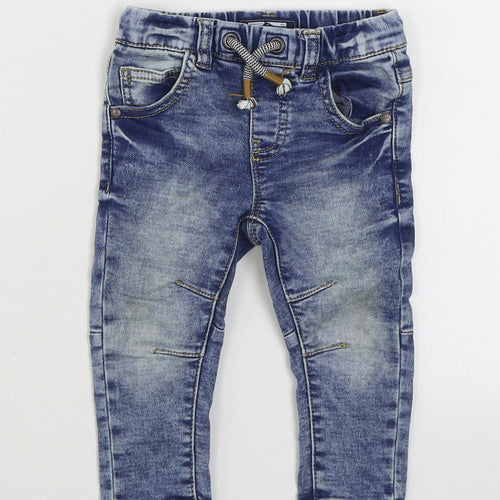 NEXT Boys Blue  Cotton Jogger Jeans Size 9 Months