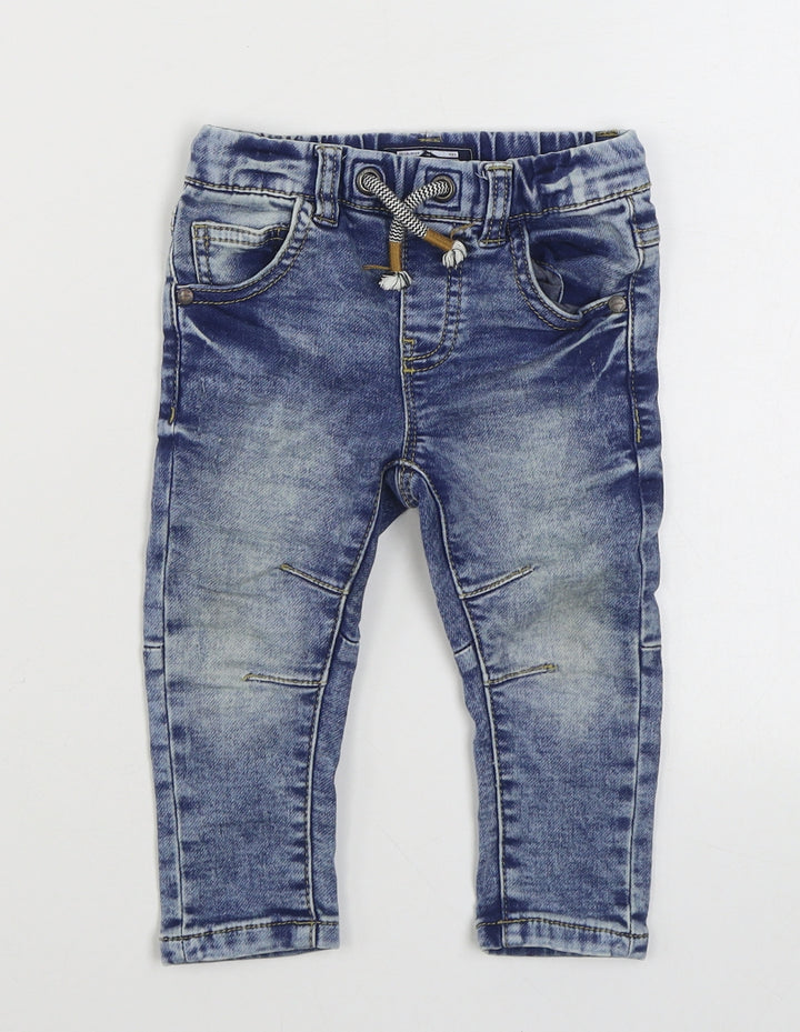 NEXT Boys Blue  Cotton Jogger Jeans Size 9 Months