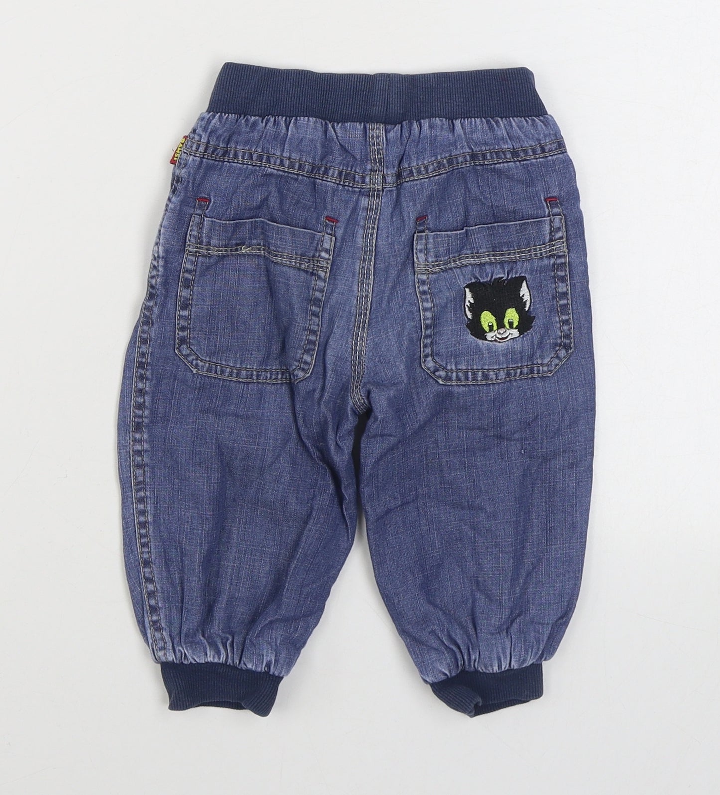 Bamse Boys Blue  Polyester Jogger Jeans Size 9-12 Months  Pullover