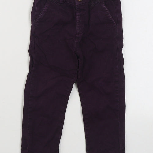 NEXT Boys Purple  Cotton Jogger Jeans Size 18-24 Months  Zip