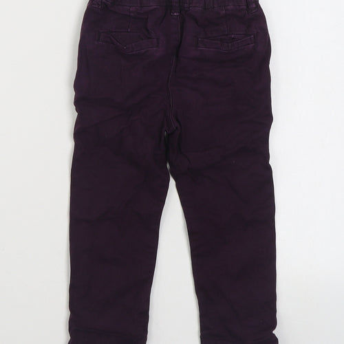 NEXT Boys Purple  Cotton Jogger Jeans Size 18-24 Months  Zip