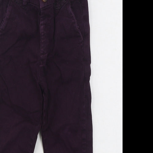 NEXT Boys Purple  Cotton Jogger Jeans Size 18-24 Months  Zip