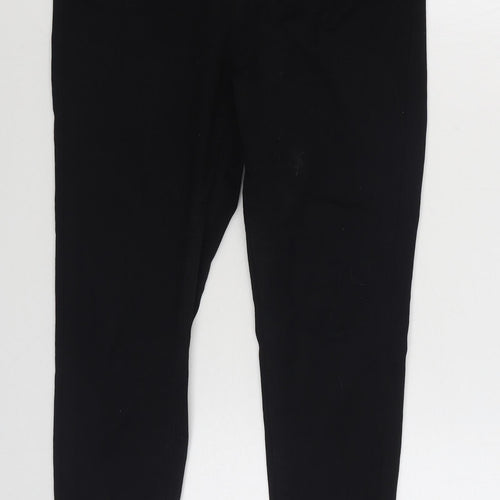 TU Womens Black  Cotton Skinny Jeans Size 12 L27 in Regular Zip