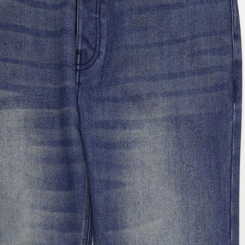 Lee Cooper Mens Blue  Cotton Straight Jeans Size 36 in L30 in Regular Zip