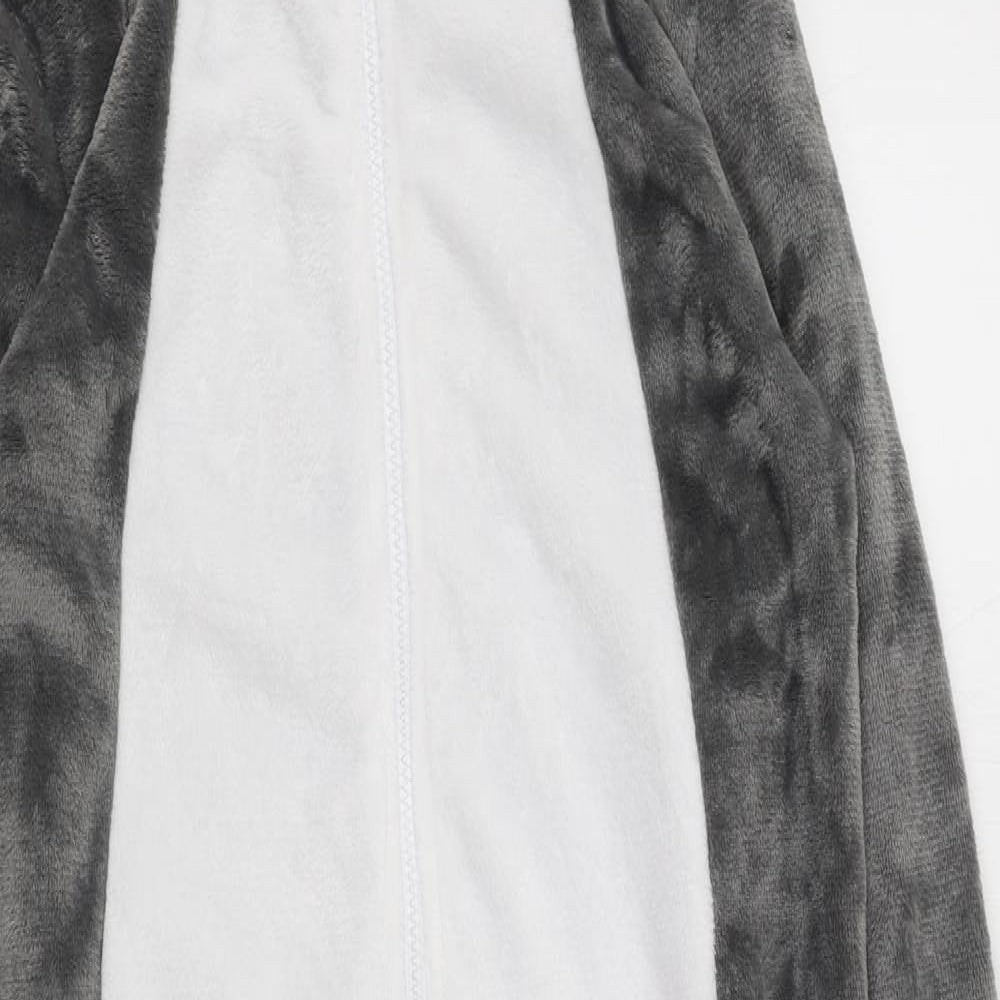 NSPCC Womens Grey Solid Polyester Top One Piece Size 10  Zip