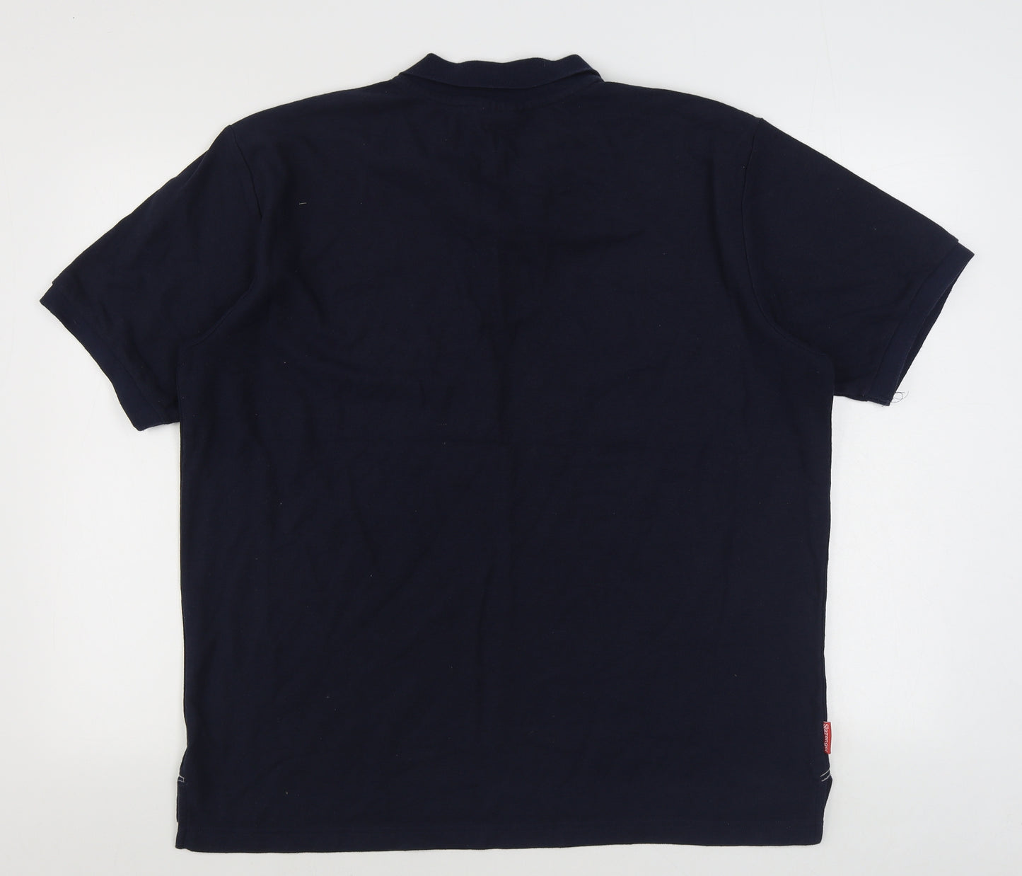 Slazenger Mens Blue  100% Cotton  Polo Size 2XL Collared Pullover