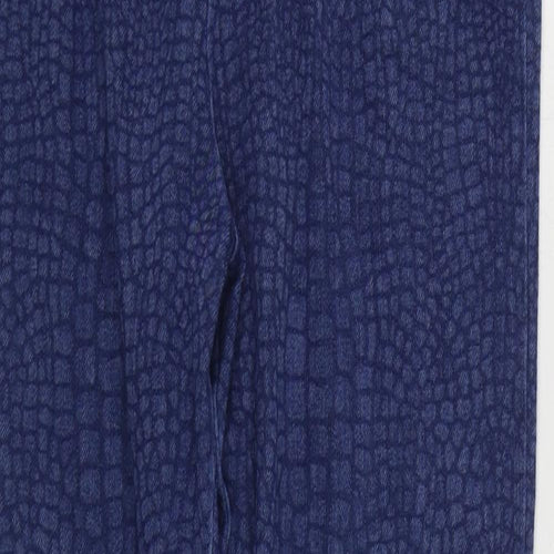Marks and Spencer Womens Blue  Polyester Jegging Jeans Size 10 L28 in Regular