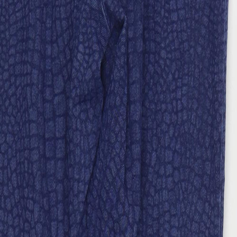 Marks and Spencer Womens Blue  Polyester Jegging Jeans Size 10 L28 in Regular