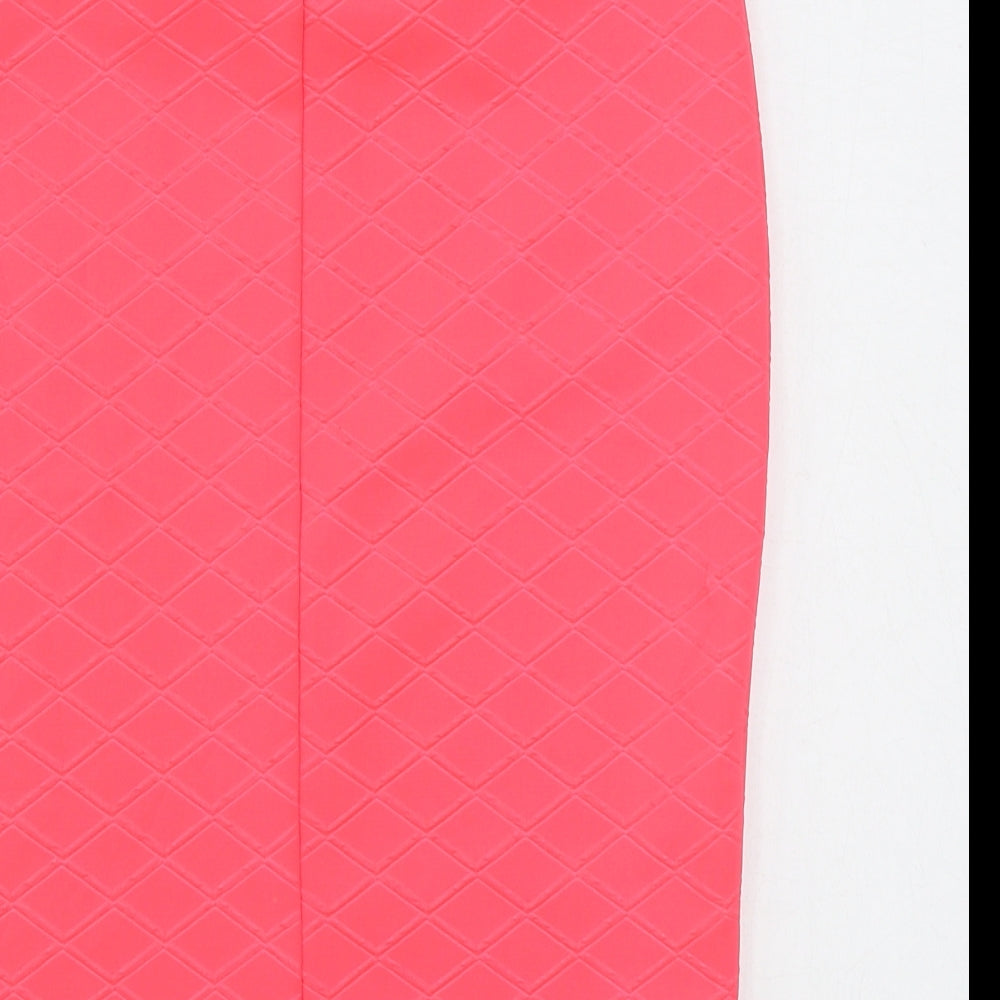 Dunnes Stores Womens Pink  Polyester Straight & Pencil Skirt Size S