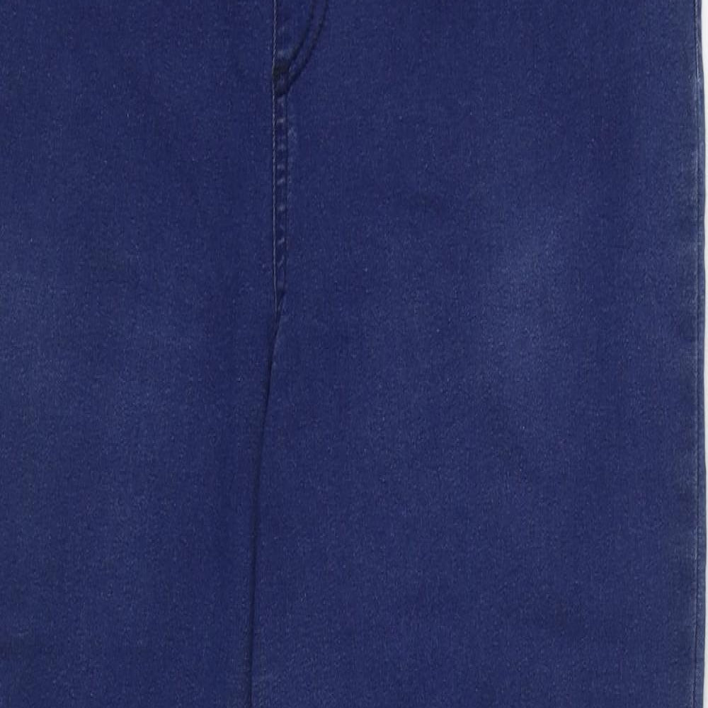 Marks and Spencer Womens Blue  Cotton Jegging Jeans Size 16 L28 in Regular