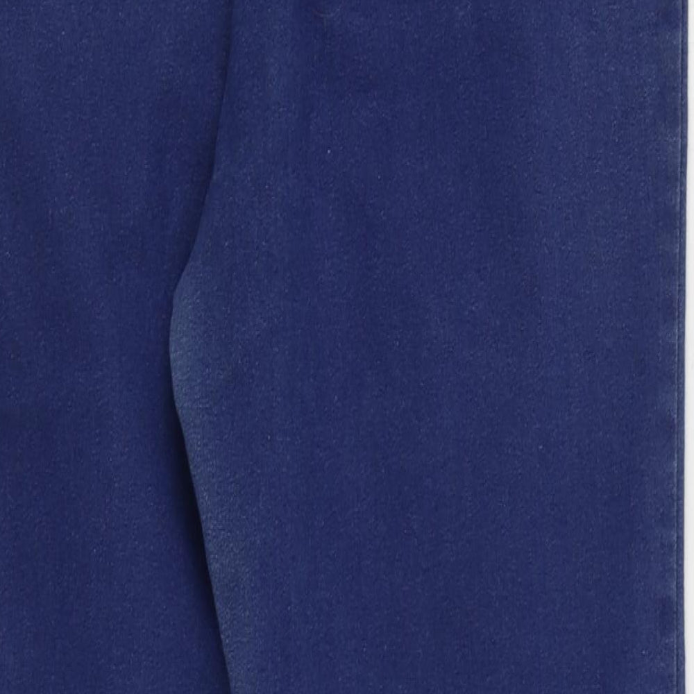 Marks and Spencer Womens Blue  Cotton Jegging Jeans Size 16 L28 in Regular