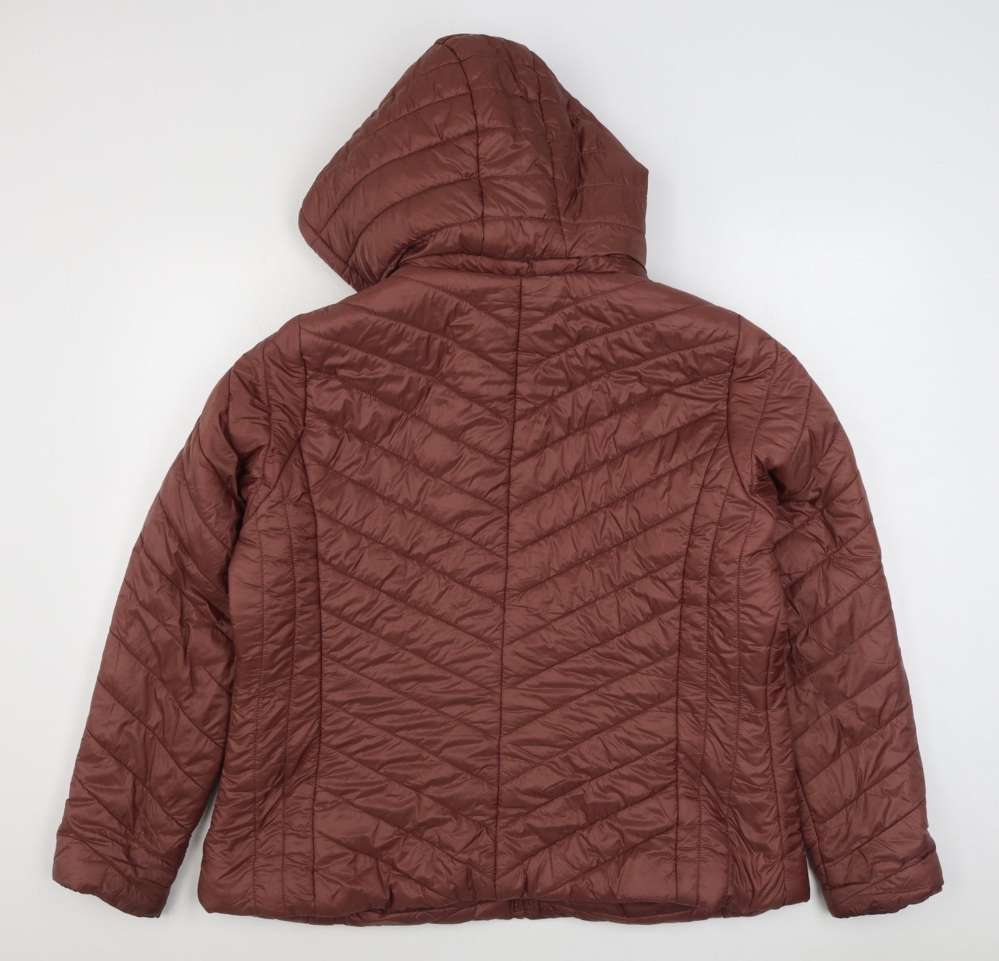 F&F Womens Brown   Quilted Coat Size 20  Zip