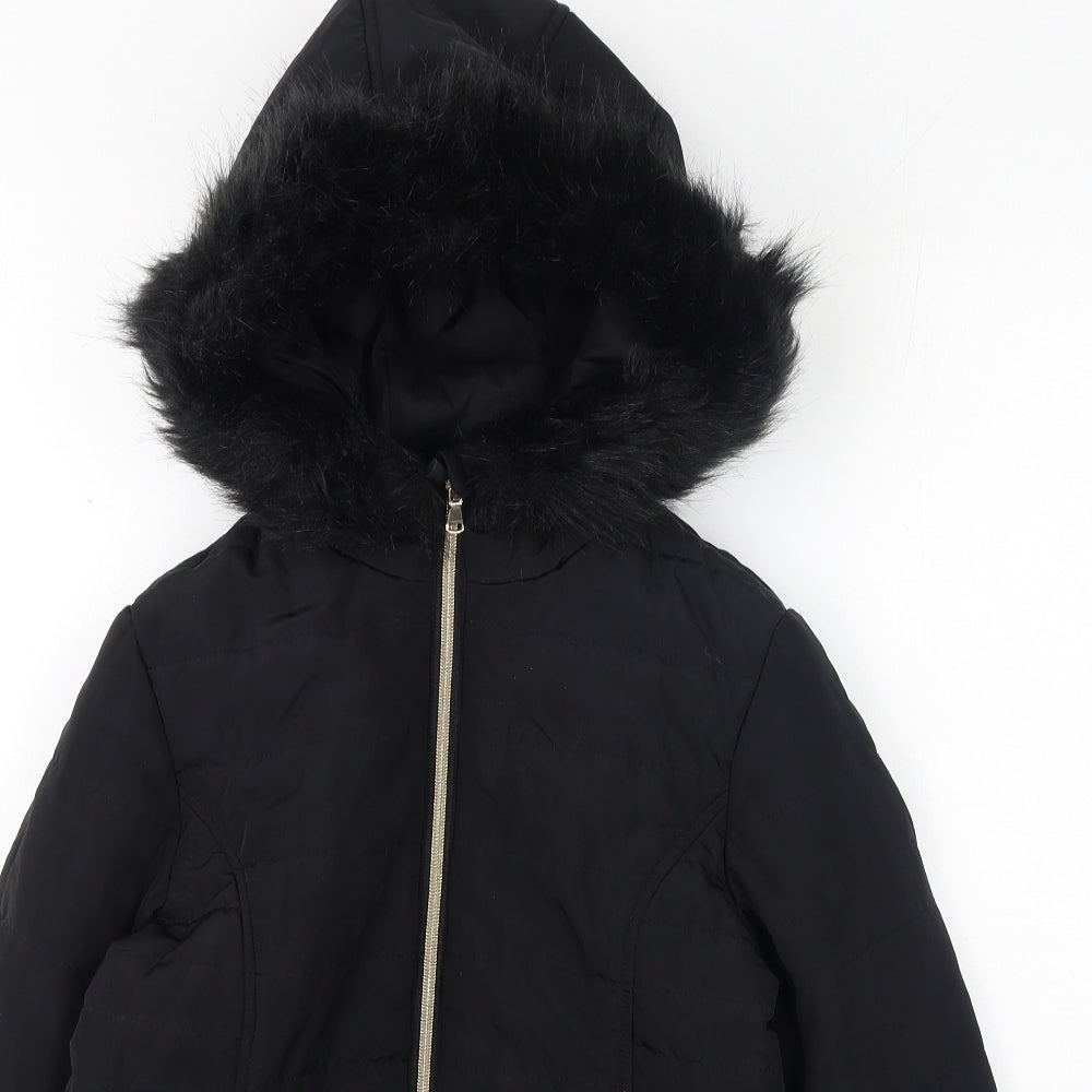 Young Dimension Girls Black   Puffer Jacket Coat Size 12-13 Years