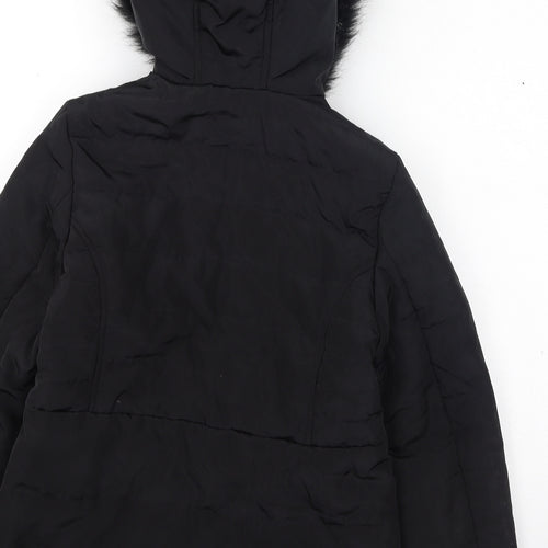 Young Dimension Girls Black   Puffer Jacket Coat Size 12-13 Years
