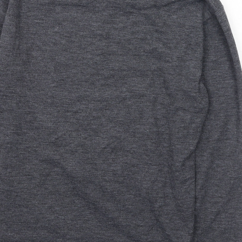 New Look Womens Grey  Polyester Pullover Sweatshirt Size 8