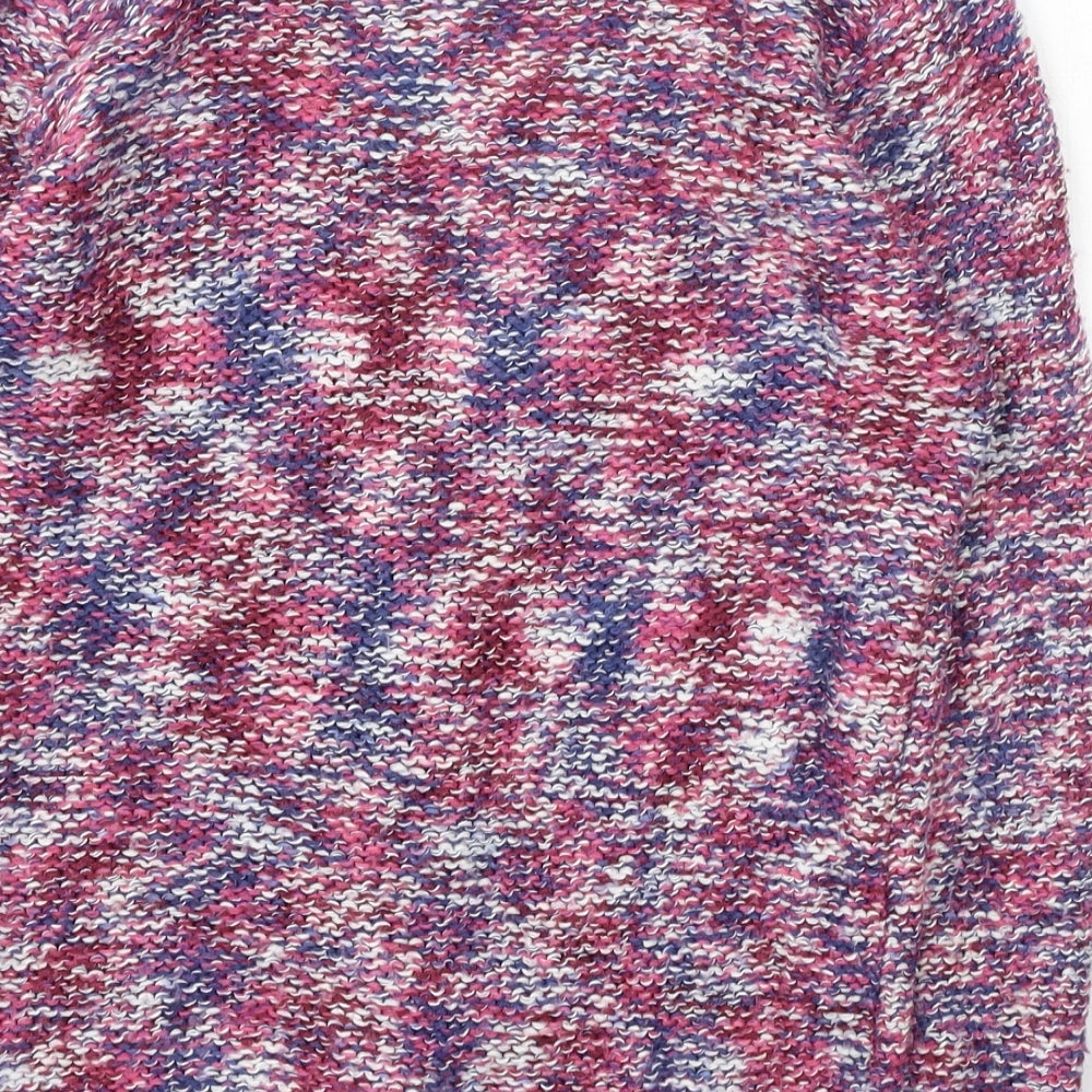 Nutmeg Girls Multicoloured V-Neck  Polyester Cardigan Jumper Size 8-9 Years