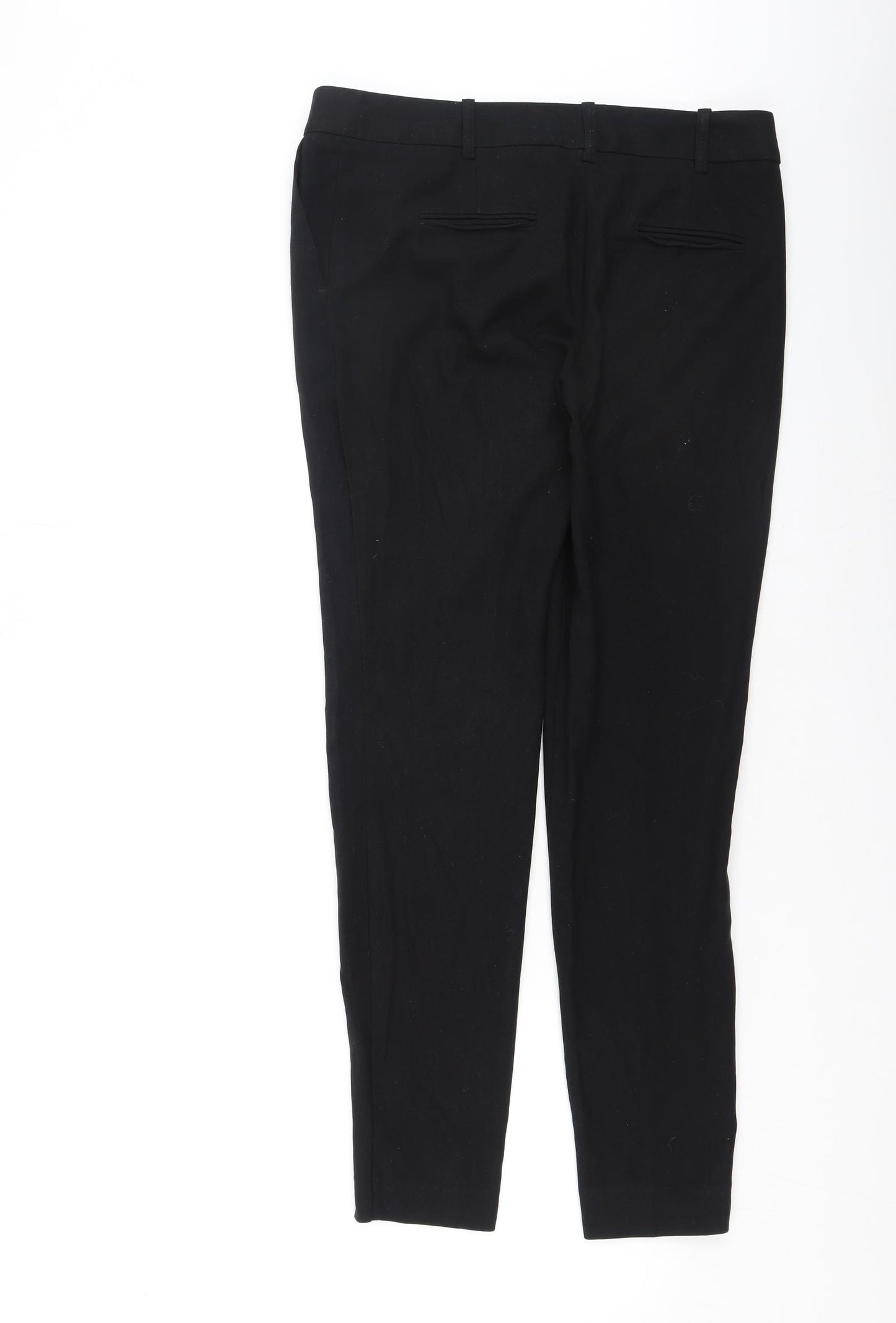 NEXT Womens Black  Polyester Dress Pants Trousers Size 10 L25 in Regular