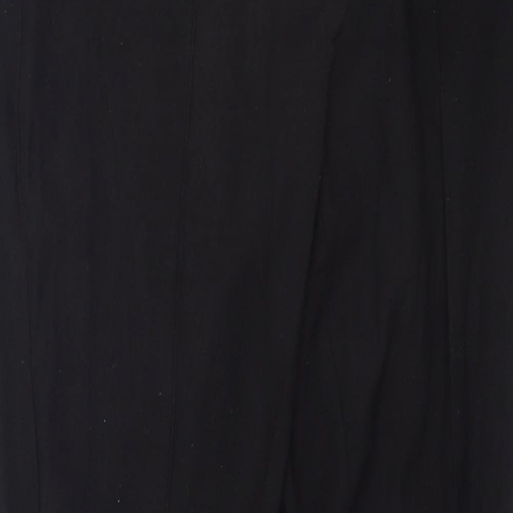 NEXT Womens Black  Polyester Dress Pants Trousers Size 10 L25 in Regular