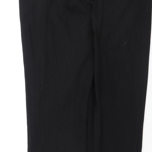 NEXT Womens Black  Polyester Dress Pants Trousers Size 10 L25 in Regular