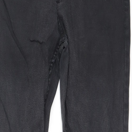 Denim & Co. Womens Grey  Cotton Skinny Jeans Size 14 L27 in Regular