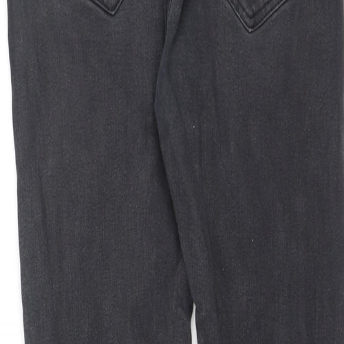 Denim & Co. Womens Grey  Cotton Skinny Jeans Size 14 L27 in Regular