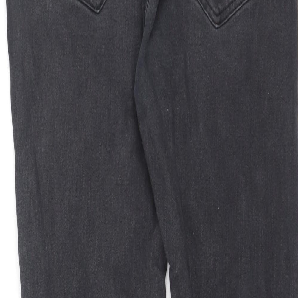 Denim & Co. Womens Grey  Cotton Skinny Jeans Size 14 L27 in Regular