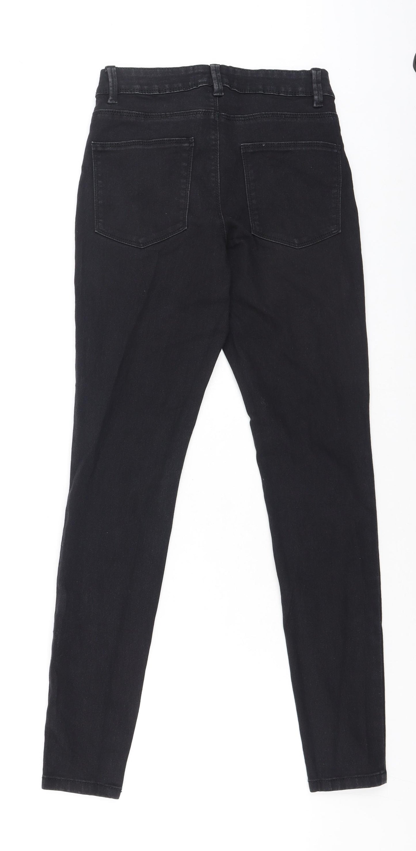 Primark  Womens Grey  Cotton Skinny Jeans Size 8 L26 in Regular