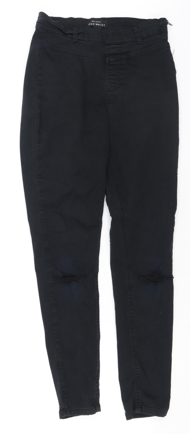 Select Womens Black Cotton Jegging Jeans Size 12 L27 in Regular