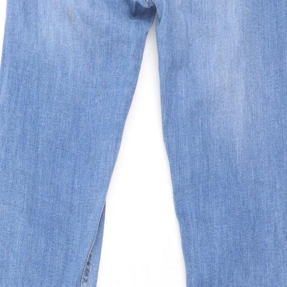 Denim & Co. Womens Blue  Cotton Skinny Jeans Size 10 L28.5 in Regular