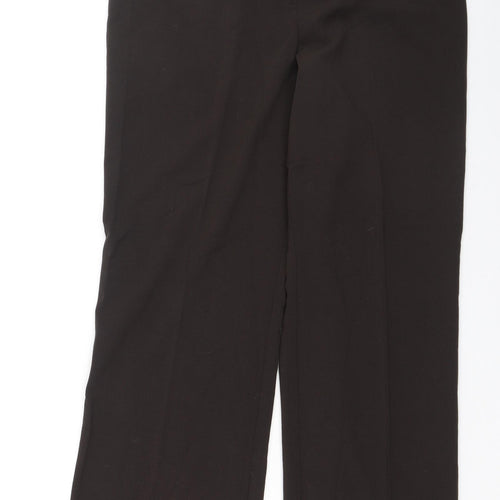Sarah Hamilton Womens Green  Polyester Trousers  Size 12 L26.5 in Regular