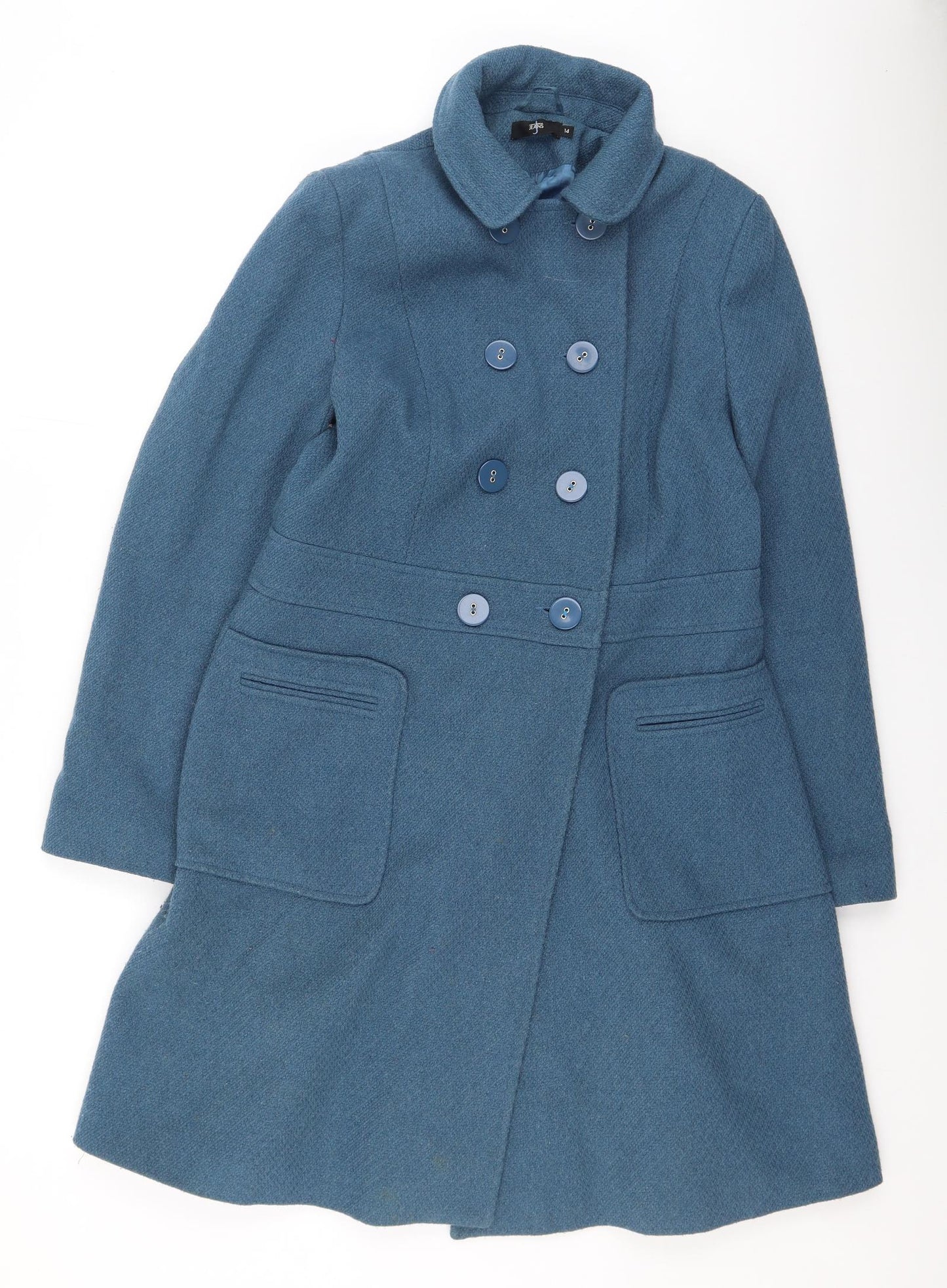 Jasper Conran Womens Blue   Trench Coat Coat Size 14