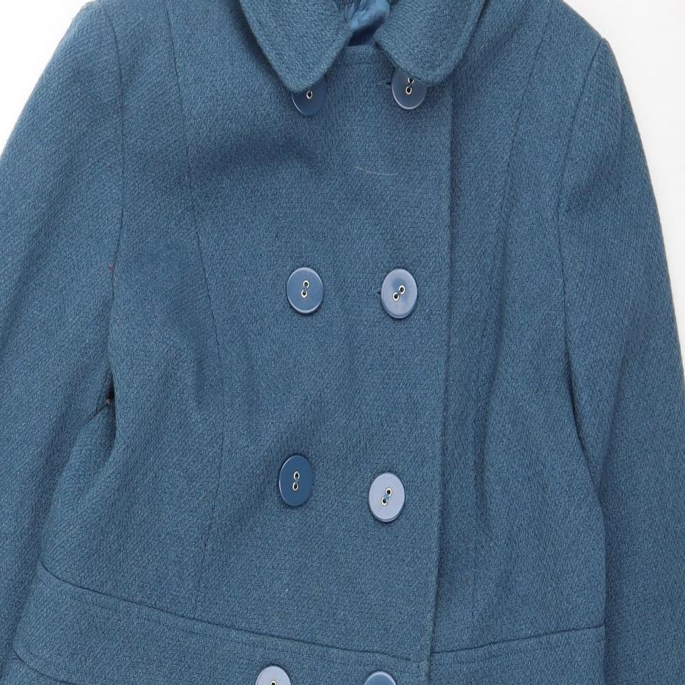 Jasper Conran Womens Blue   Trench Coat Coat Size 14