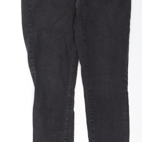 Denim & Co. Womens Black  Cotton Skinny Jeans Size 12 L27 in Regular