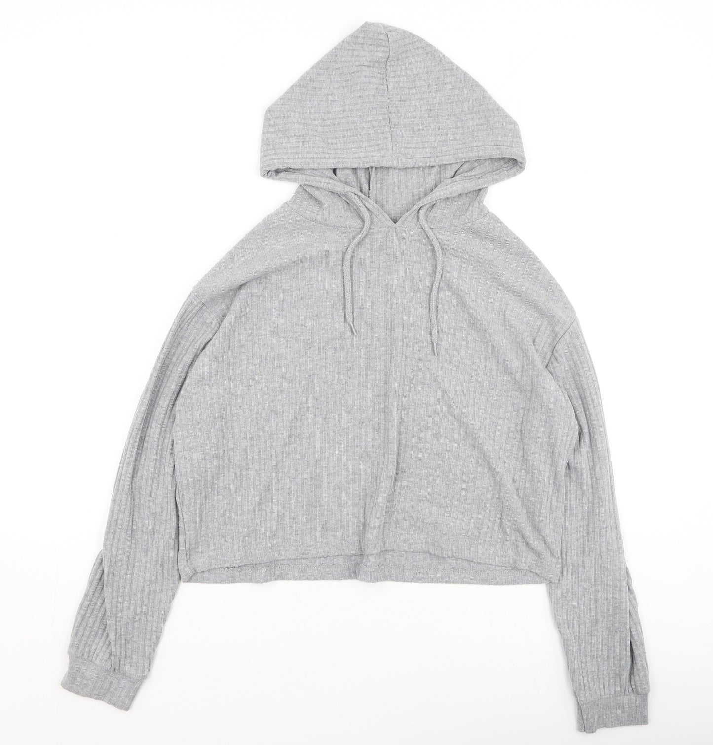 Primark Womens Grey Round Neck  Polyester Pullover Jumper Size S