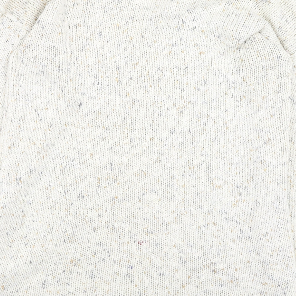 Debbie Morgan Womens Beige Round Neck  Acrylic Pullover Jumper Size 36