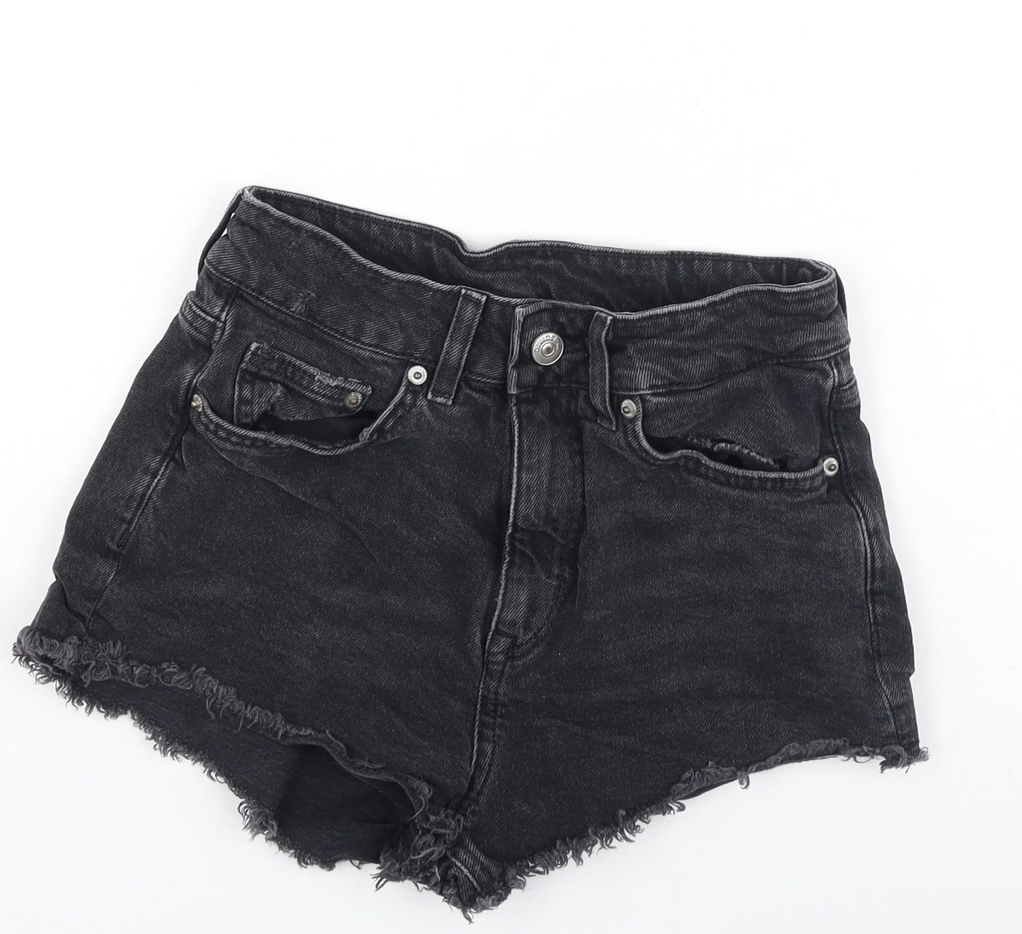Divided Womens Grey  Cotton Hot Pants Shorts Size 34 L3 in Regular