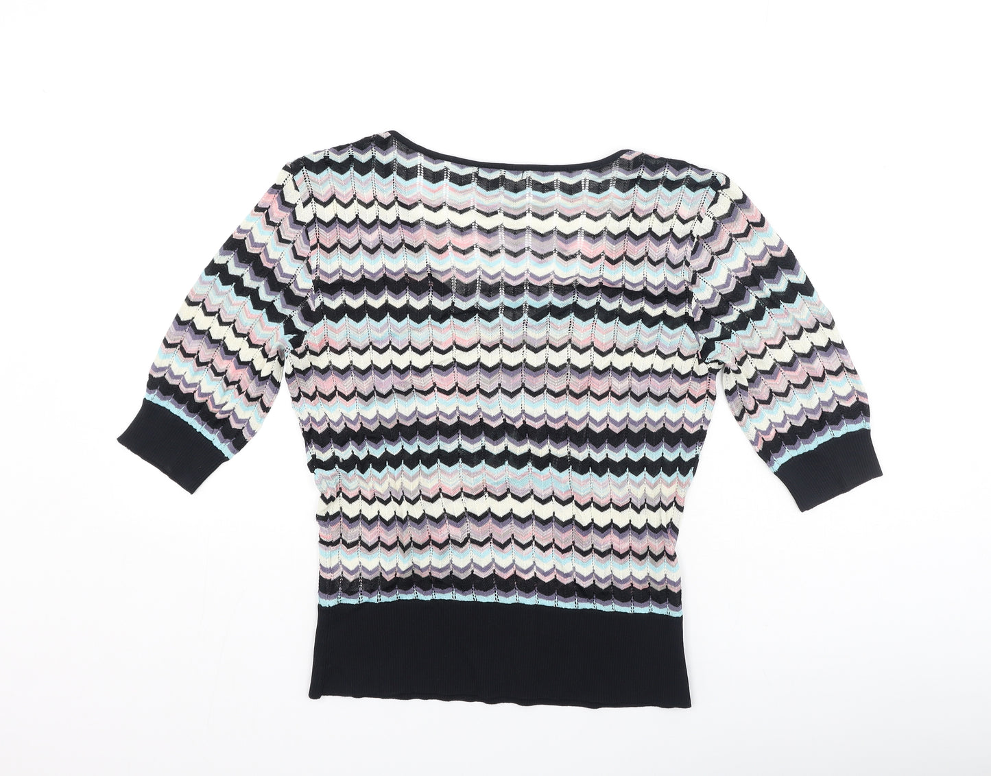 Coast Womens Multicoloured  Viscose Basic Blouse Size 16 V-Neck