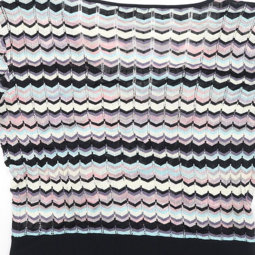 Coast Womens Multicoloured  Viscose Basic Blouse Size 16 V-Neck