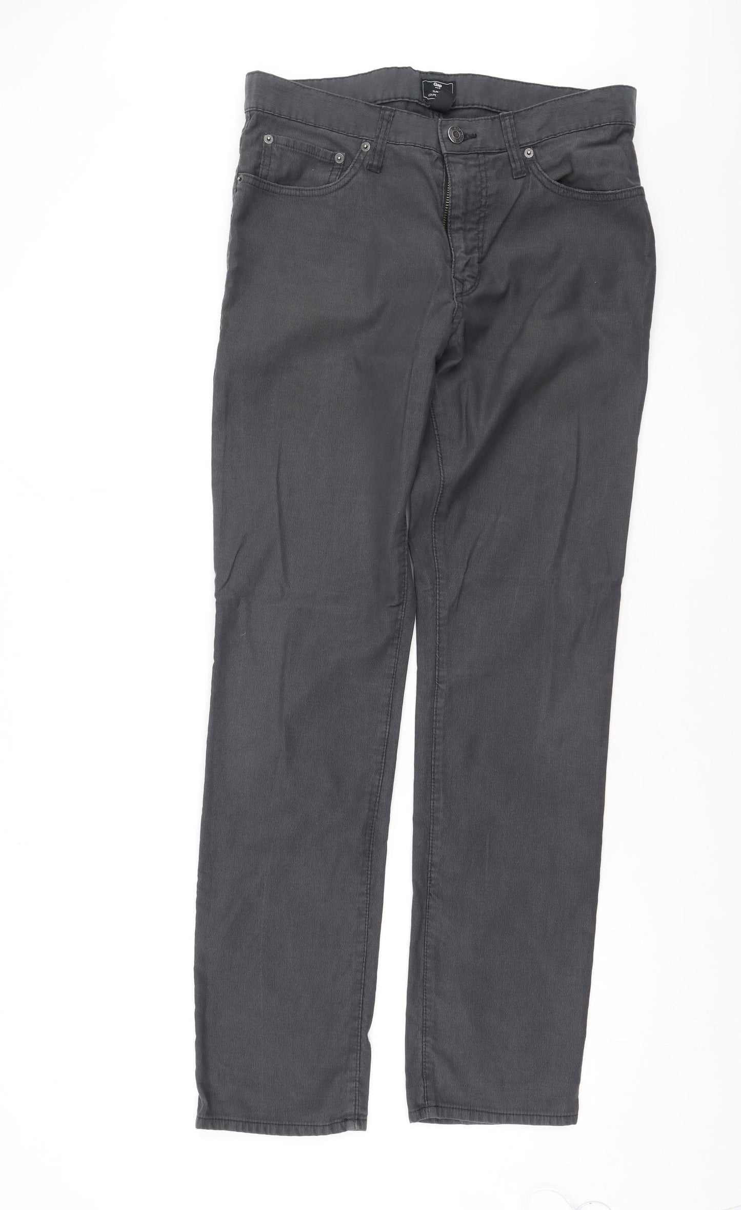 Gap Mens Grey  Cotton Trousers  Size 32 L25 in Regular